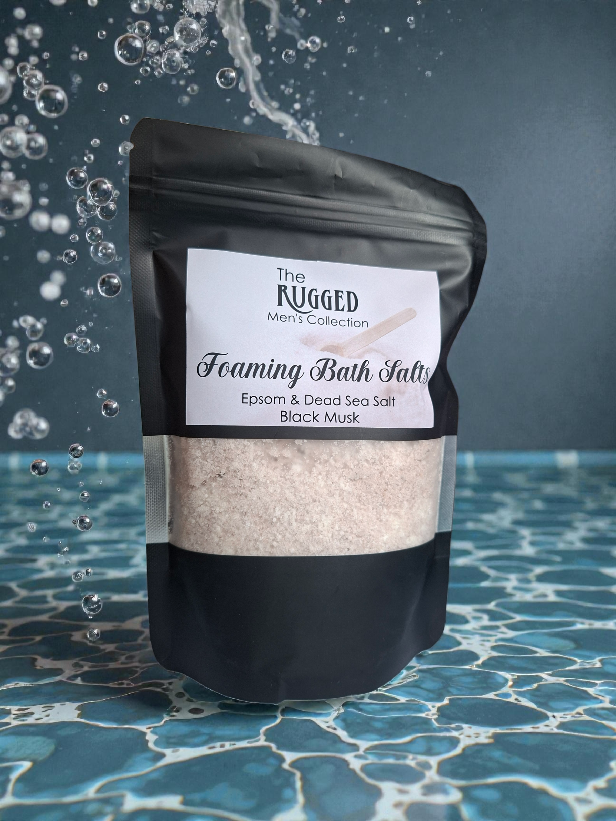 Black Musk Foaming Bath Salts