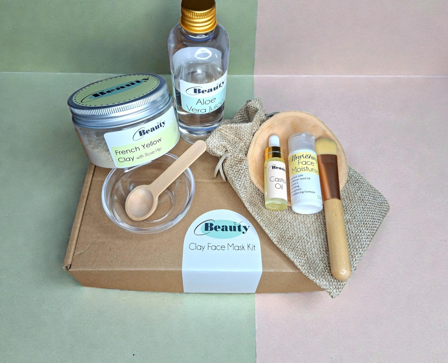 The Brightening One - Clay Face Mask Kit